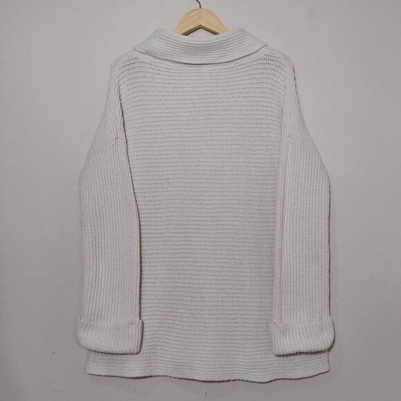 Pilcro (Anthropologie) Oversized Pullover Ivory Sweater Good Cond - Med - Picture 7 of 10